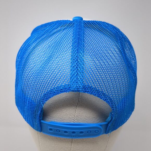 DS Snapback Trucker Hat Blue One Size Adjustable Mesh Back Rope Otto Polyester - Picture 5 of 8